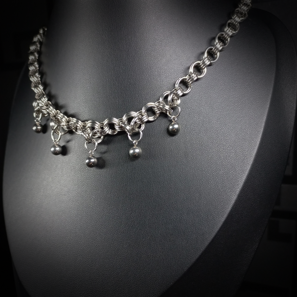 Midnight Necklace – Steel Pearl