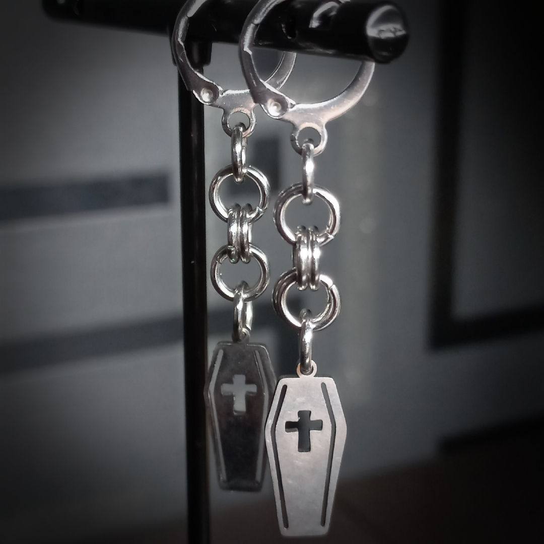 Boucles d’Oreilles Cercueil