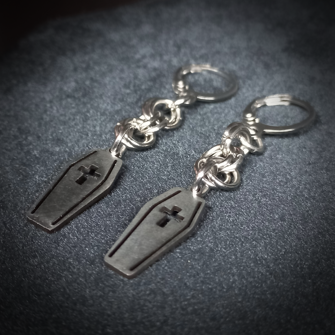 Boucles d’Oreilles Cercueil
