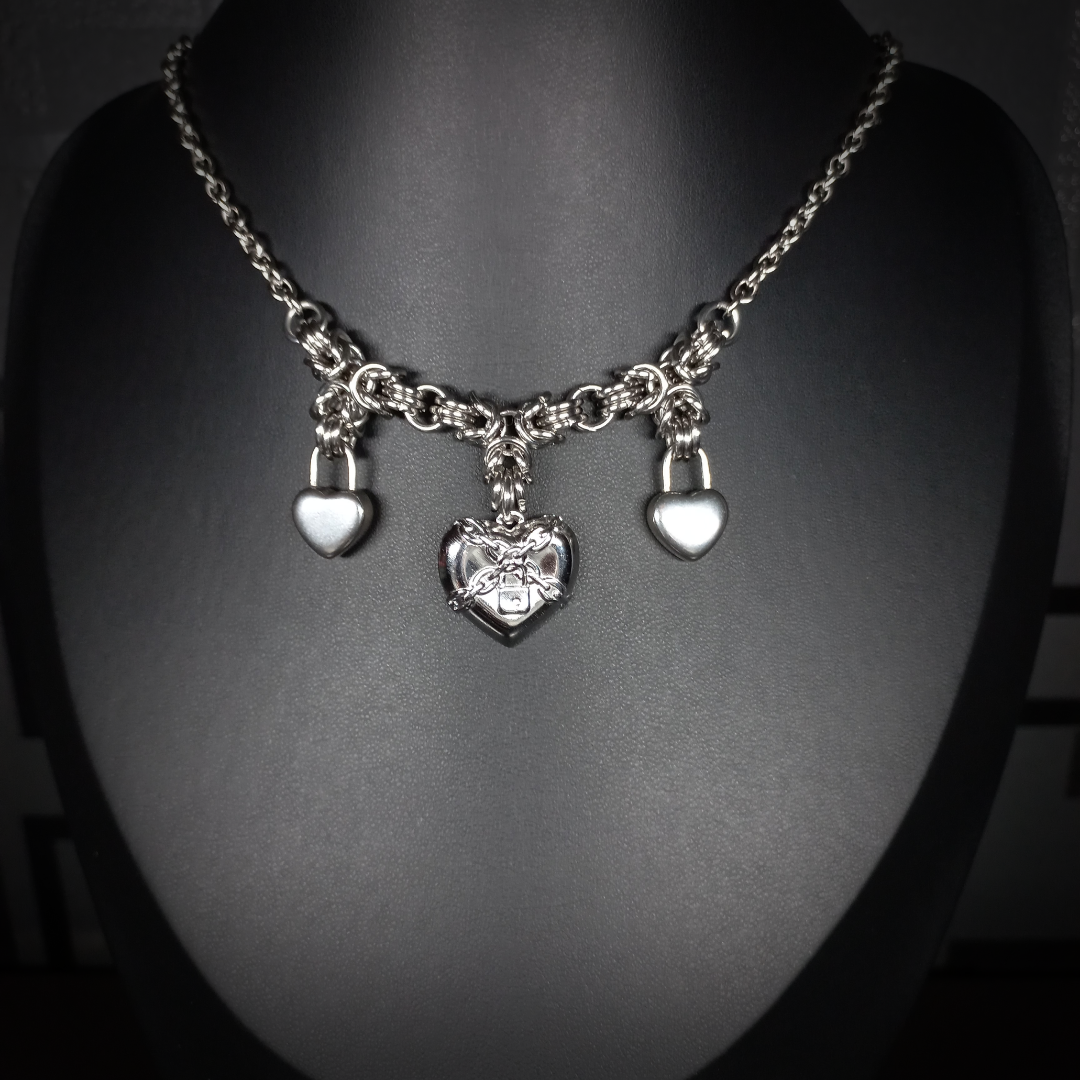 Collier Tria – Locked Hearts