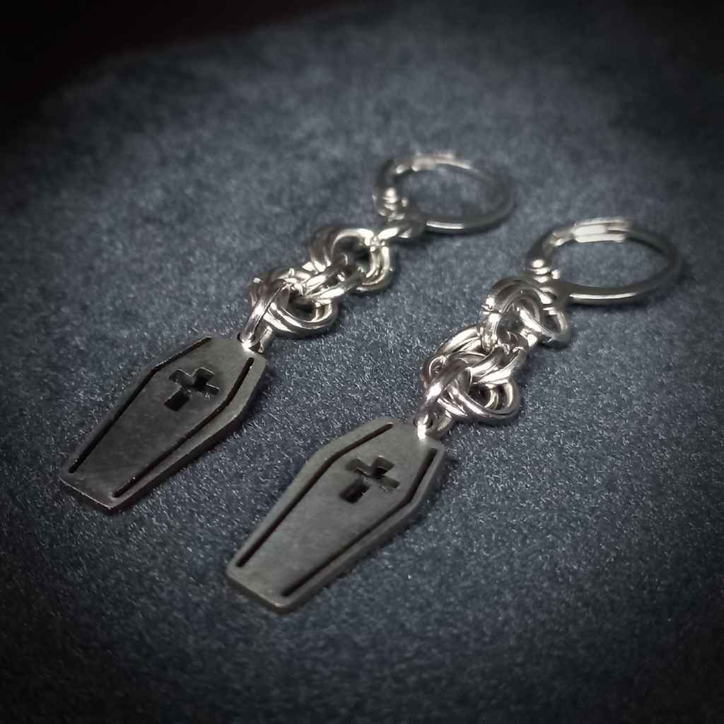 Boucles d’Oreilles Cercueil