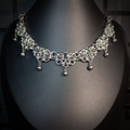 Metallic Lace Necklace