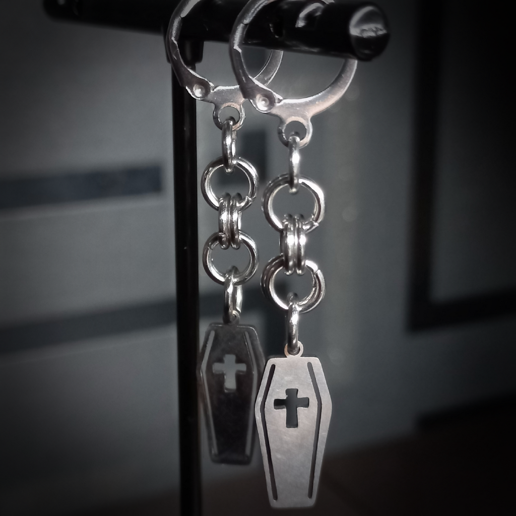 Boucles d’Oreilles Cercueil