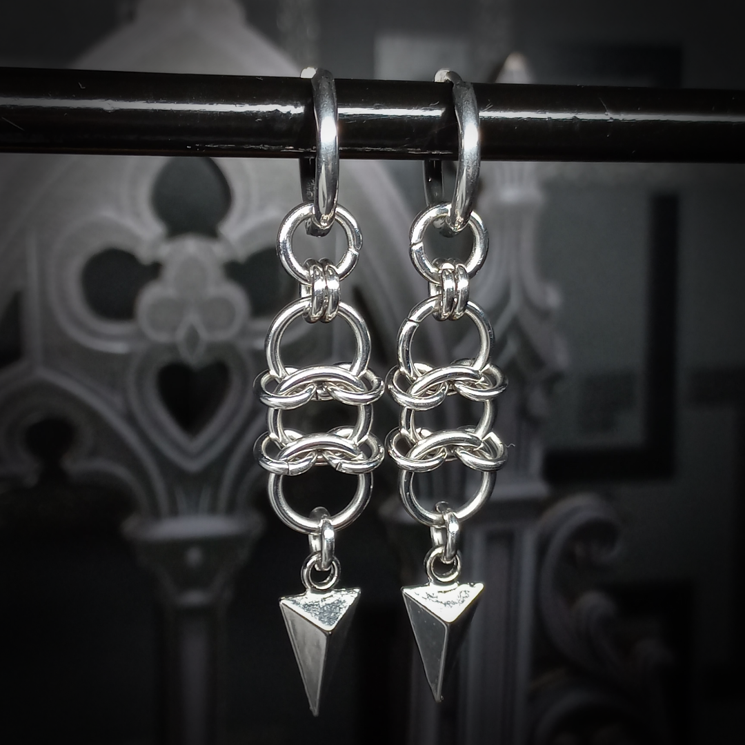 Boucles d’Oreilles à Motif Triangulaire