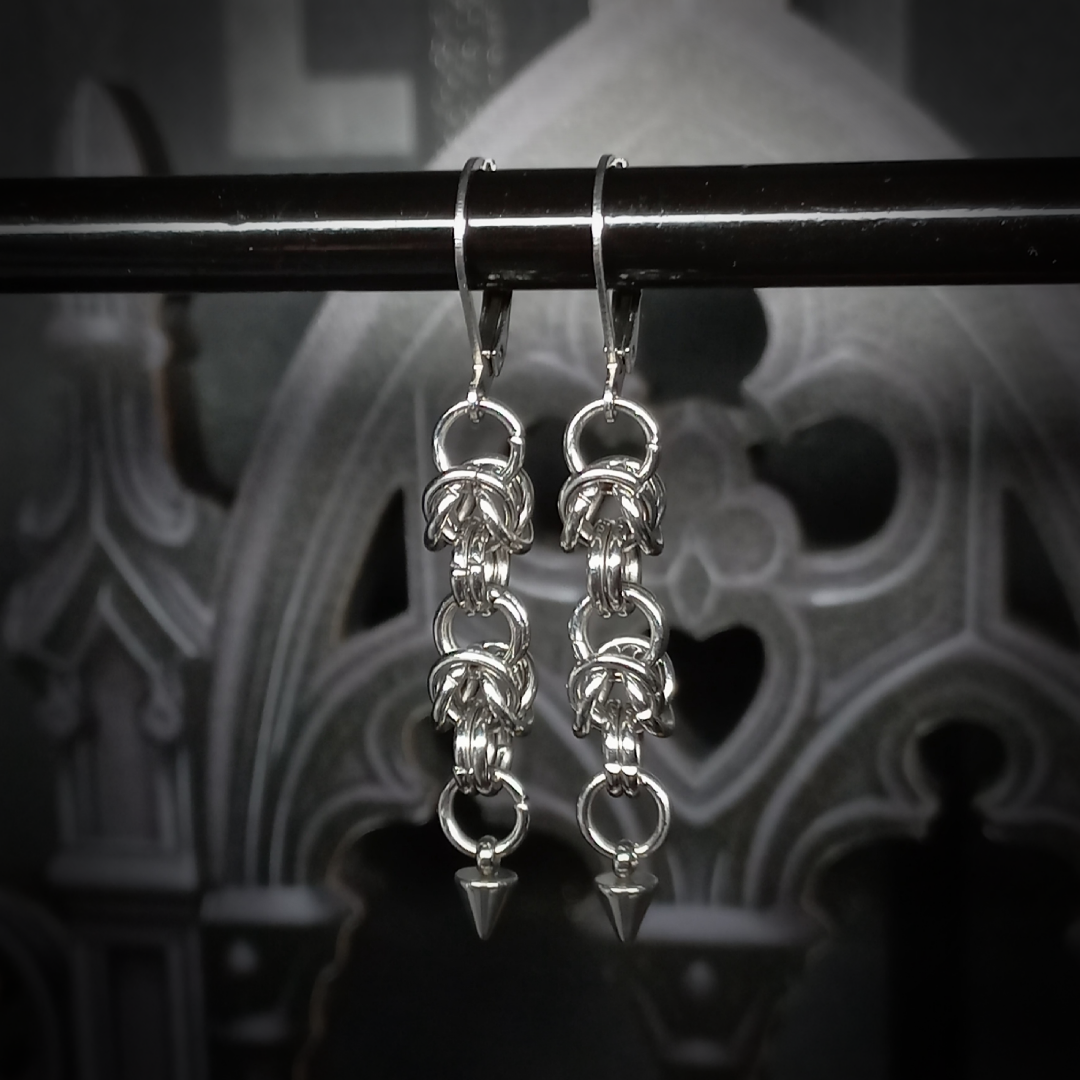 Boucles d’Oreilles Byzantines à Petite Pointe