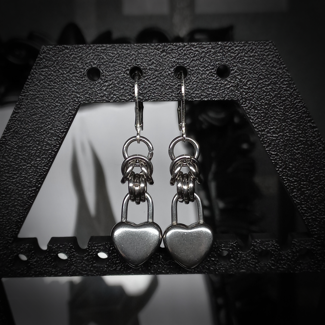 Boucles d’Oreilles Tria – Locked Hearts