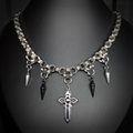 Collier Midnight – Crucifix Obscur