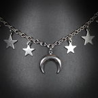 Collier Étoiles & Lune – Nuit Mystique