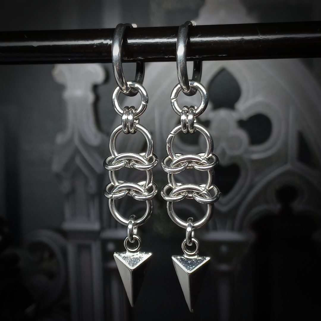 Boucles d’Oreilles à Motif Triangulaire