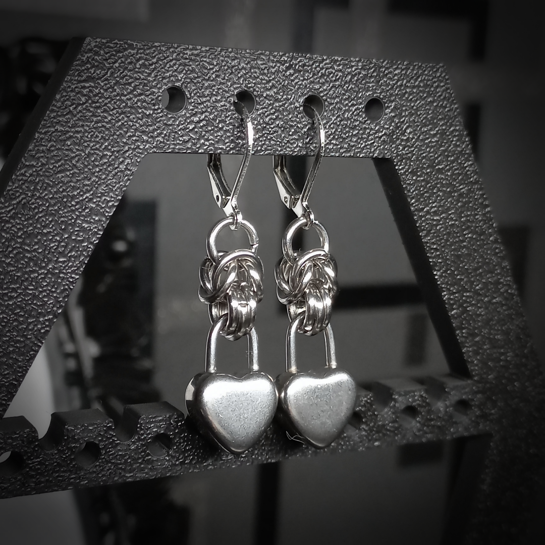 Boucles d’Oreilles Tria – Locked Hearts