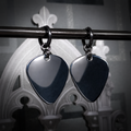 Boucles d’Oreilles Médiator noires