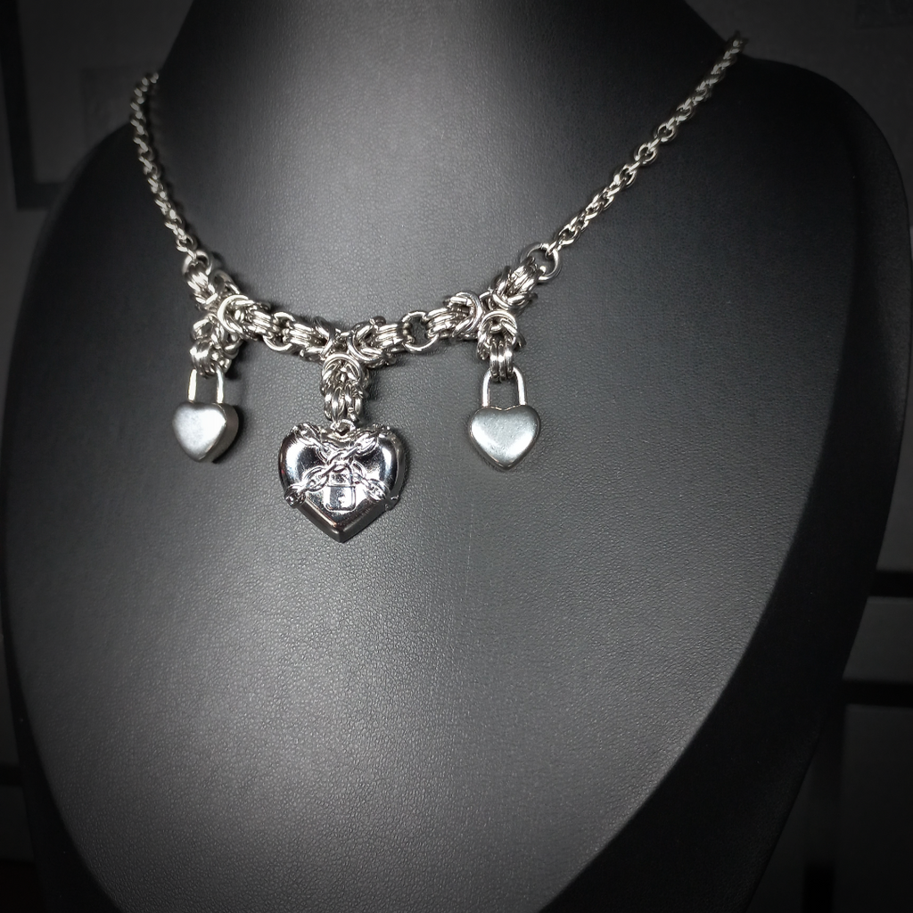 Collier Tria – Locked Hearts