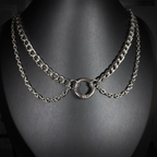 Collier Double Chaîne – Anneau Ouvrant